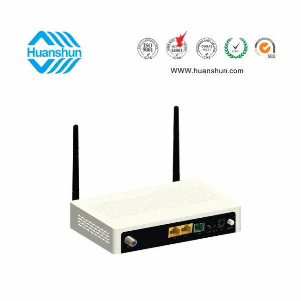 HSOS111762GNW FTTH 終端（XPON ONU WIFI，WDM CATV）（GE+FE+2*2WIFI+WDM+CATV NE)